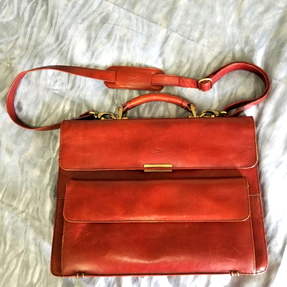 Mancini Leather Briefcase